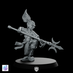 Disciple Stance Miniature Fantasy Spear Monk Warrior