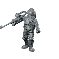 Diver Miniature Deep Sea Diver Miniature 360 Spin 01