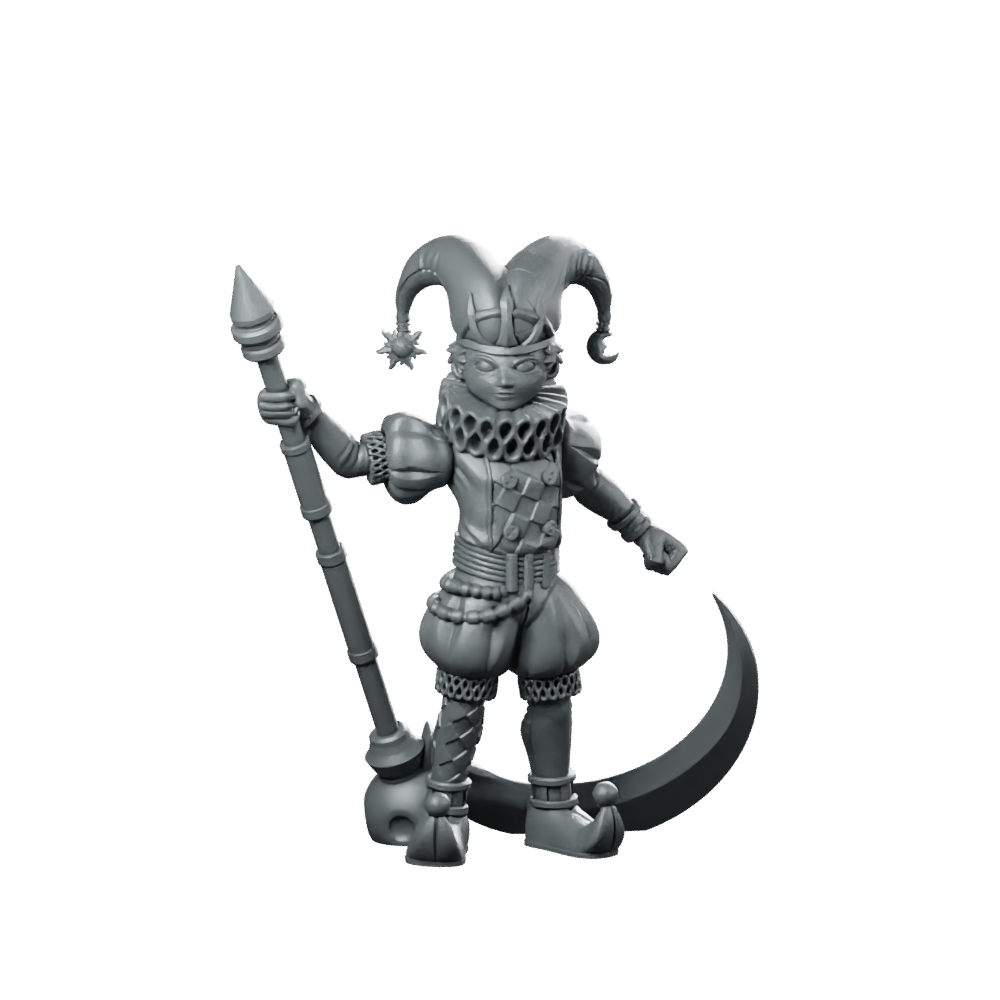 Docttore Miniature Jester Reaper Miniature 360 Spin 01
