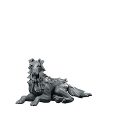 Trench Soldier Prison Guard Dog 2 Fantasy Miniature Miniature 360 Spin 01