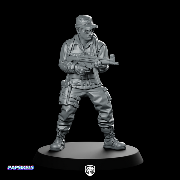 Doryen with Machine Gun Miniature Sci-Fi Soldier