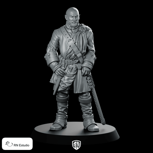 Dougal Mackenzie Scottish Time Traveller Miniature Highland Warrior - RN Estudio - We Print Miniatures