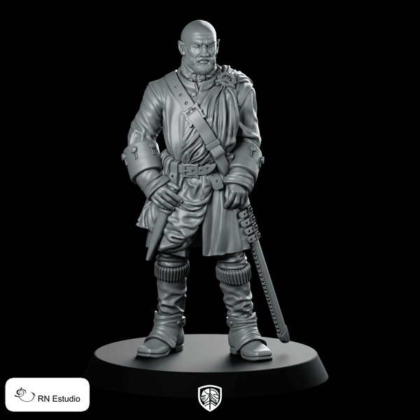 Dougal Mackenzie Scottish Time Traveller Miniature Highland Warrior - RN Estudio - We Print Miniatures