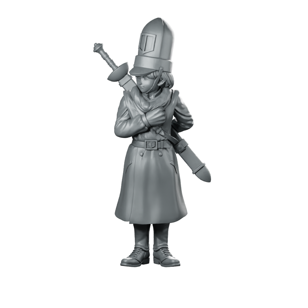Dq Kiryl Product Render Miniature Child Soldier Miniature 360 Spin 01