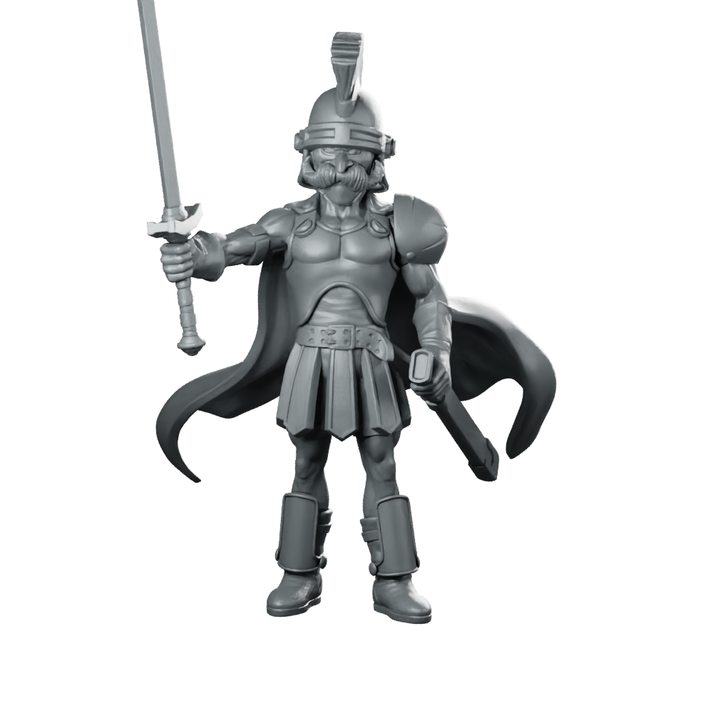 Dq Ragnar Product Render Miniature Roman Centurion Miniature 360 Spin 01