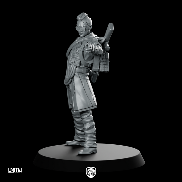 Dr Paxton Volt Tool 1 Technoir Cyberpunk Miniature
