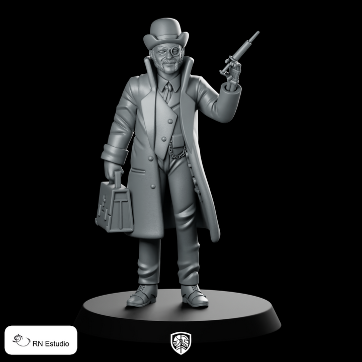 Dr Wincey Cowboy Miniature Creepy Doctor Syringe