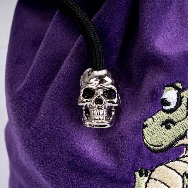 Dracopup | Flannel Drawstring Dice Bag | Purple - Tabletop Dominion - We Print Miniatures