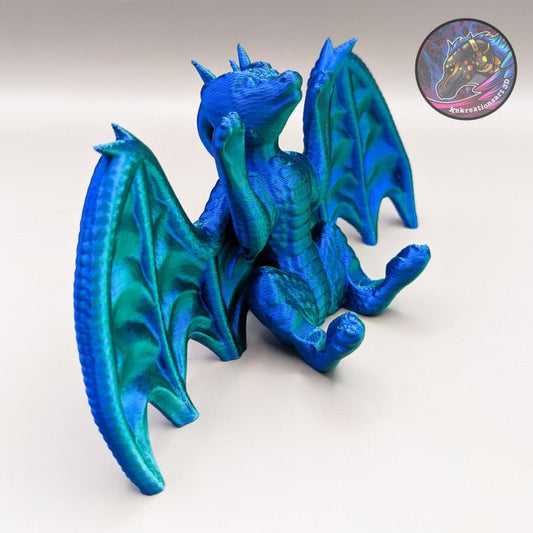 Dragon Business Card Holder, Phone Stand - Kirsten M - We Print Miniatures