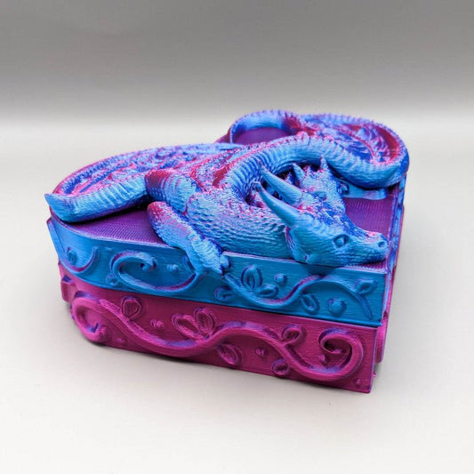 Dragon Jewelry Box, Heart Box - Kirsten M - We Print Miniatures