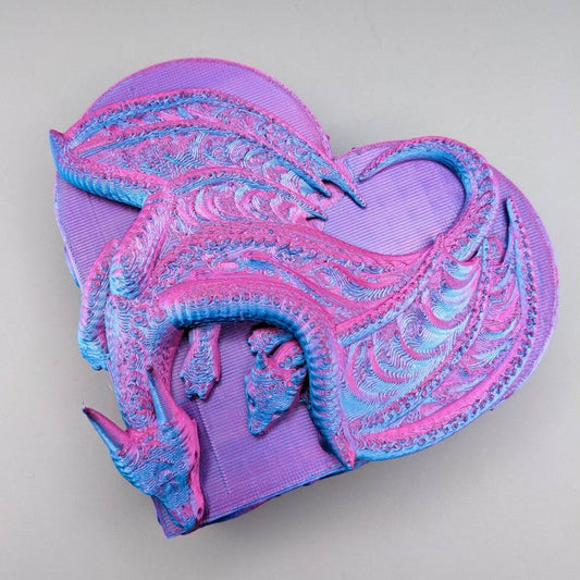 Dragon Jewelry Box, Heart Box - Kirsten M - We Print Miniatures