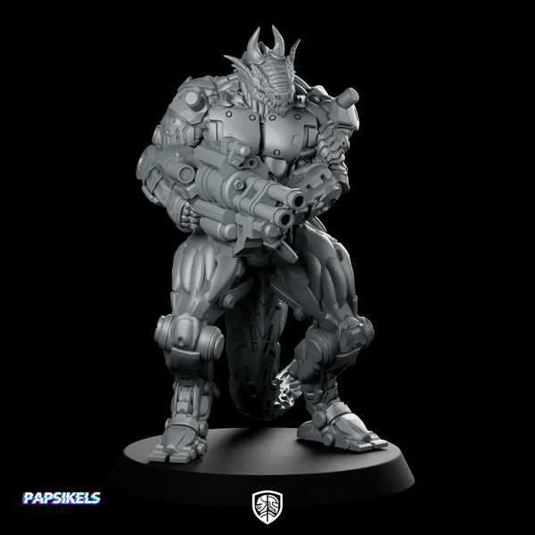 Dragonborn Cyborg Soldier Durokar The Merciless Draconic
