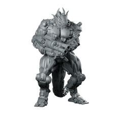 Dragonborn Cyborg Soldier Durokar The Merciless Draconic Miniature 360 Spin 01
