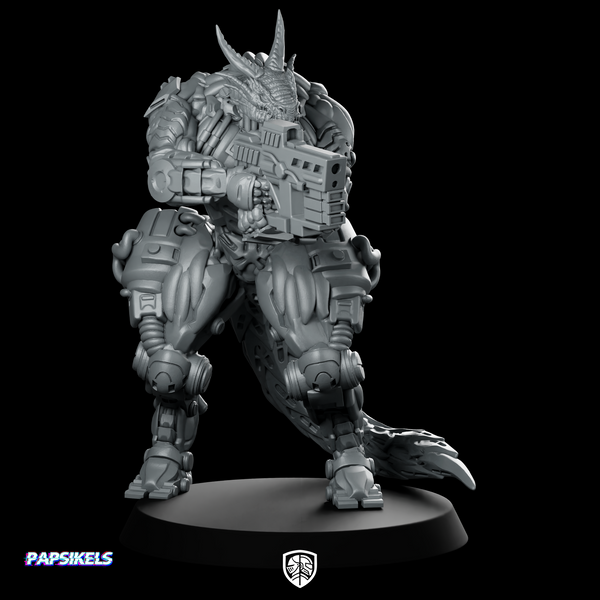 Dragonborn Cyborg Soldier Jukaris The Swift Draconic
