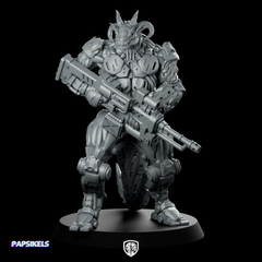 Dragonborn Cyborg Soldier Rikwohr The Valiant Horned