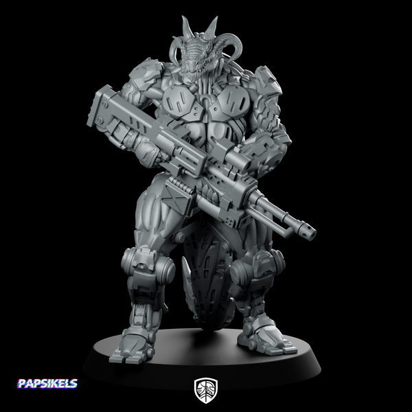 Dragonborn Cyborg Soldier Rikwohr The Valiant Horned