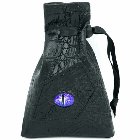 Dragon's Vault | Purple Eye | Vegan Leather Dice Bag - Tabletop Dominion - We Print Miniatures