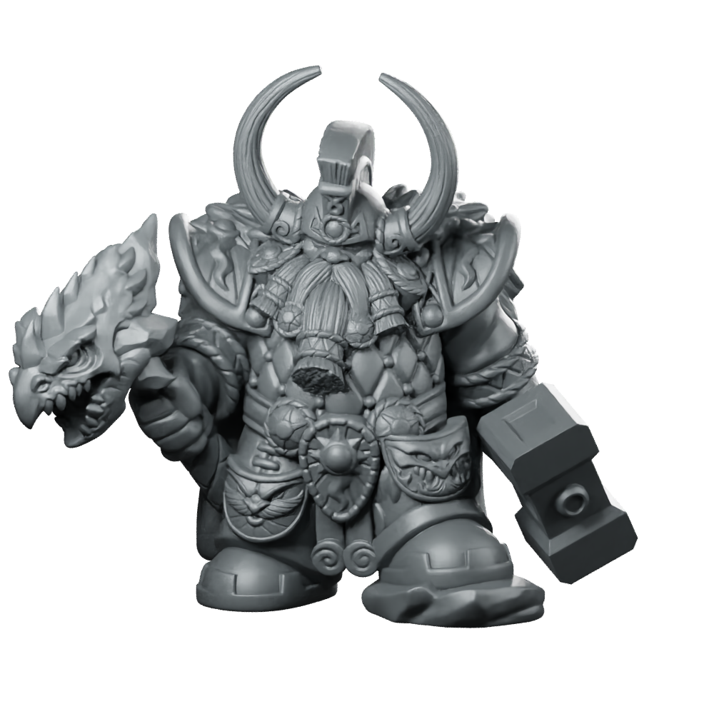 Dragonthyr Chaos Dwarf Overlord Miniature Miniature 360 Spin 01