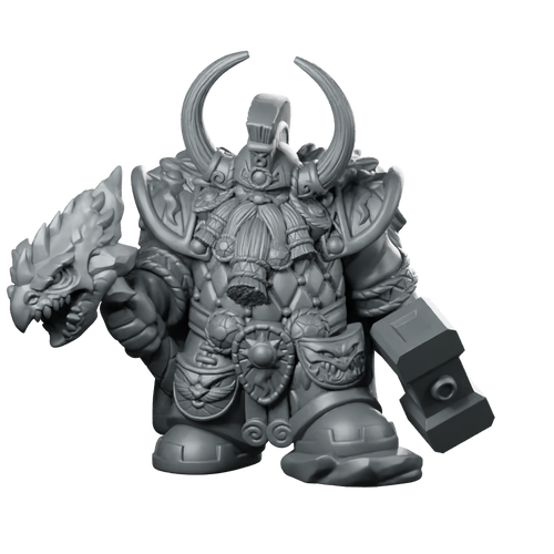 Dragonthyr Chaos Dwarf Overlord Miniature Miniature 360 Spin 01