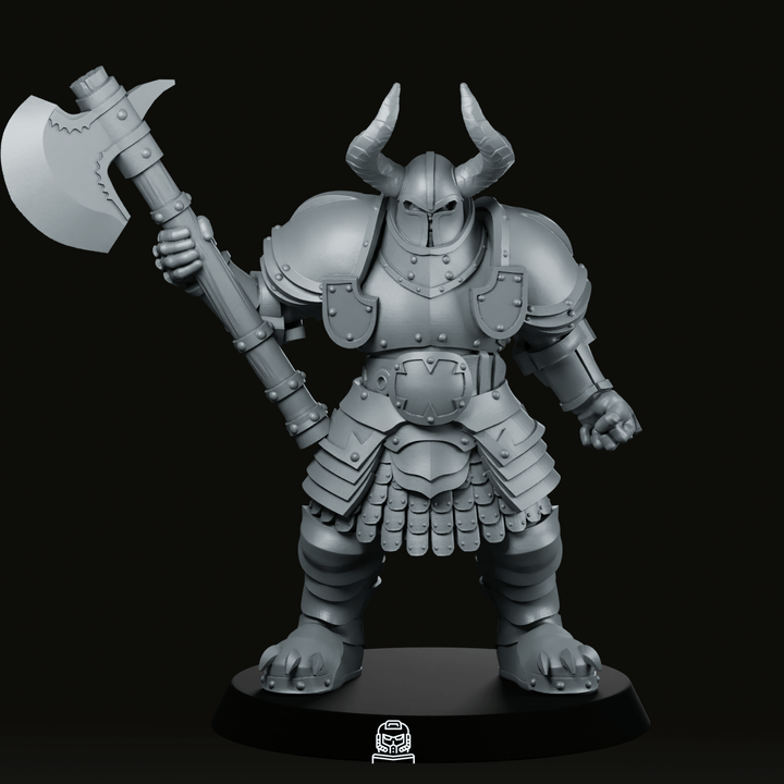 Figurine Dread Wight 2, guerrier à la hache en armure, pour jeux de rôle sur table et science-fiction
