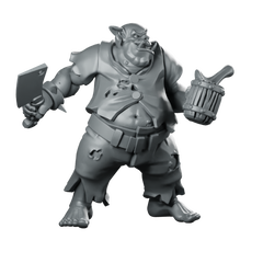 Dremek Happy Quencher Miniature Orc Cook Cleaver Tankard Miniature 360 Spin 02