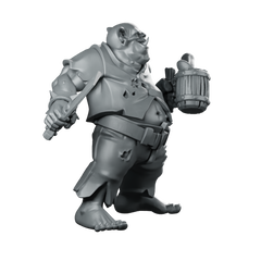 Dremek Happy Quencher Miniature Orc Cook Cleaver Tankard Miniature 360 Spin 03