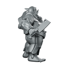 Dremek Happy Quencher Miniature Orc Cook Cleaver Tankard Miniature 360 Spin 04