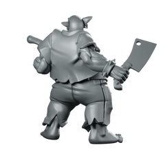 Dremek Happy Quencher Miniature Orc Cook Cleaver Tankard Miniature 360 Spin 05