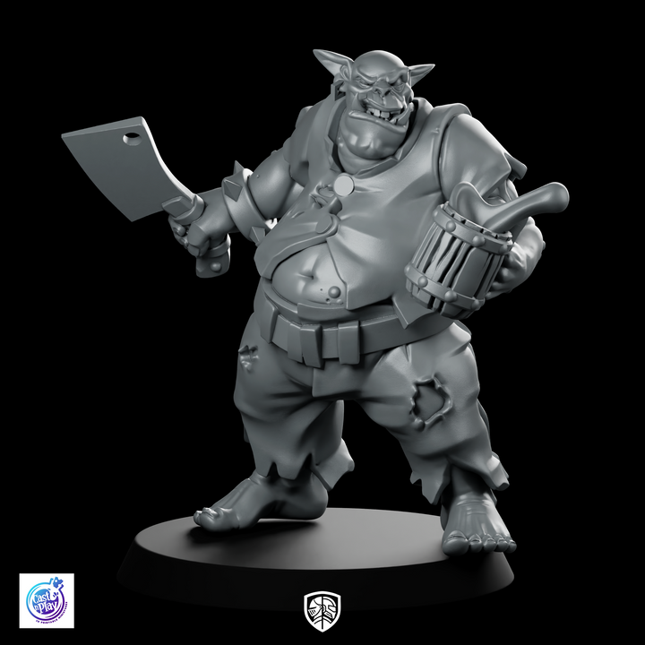 Dremek Happy Quencher Miniatuur Orc Kok Hakbijl Bierpul