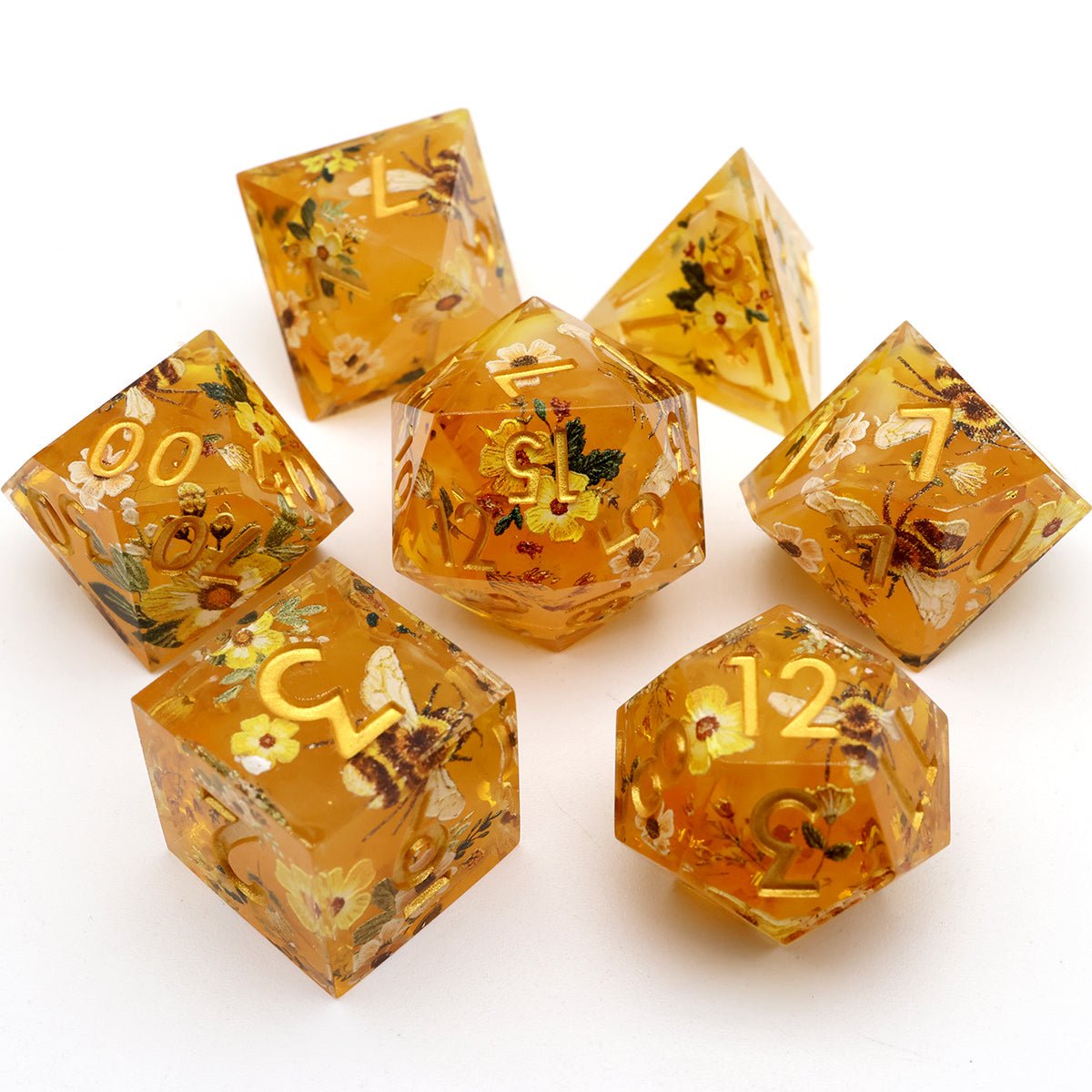 Druids Apiary | Art Core Dice | 7 Piece Set - Tabletop Dominion - We Print Miniatures
