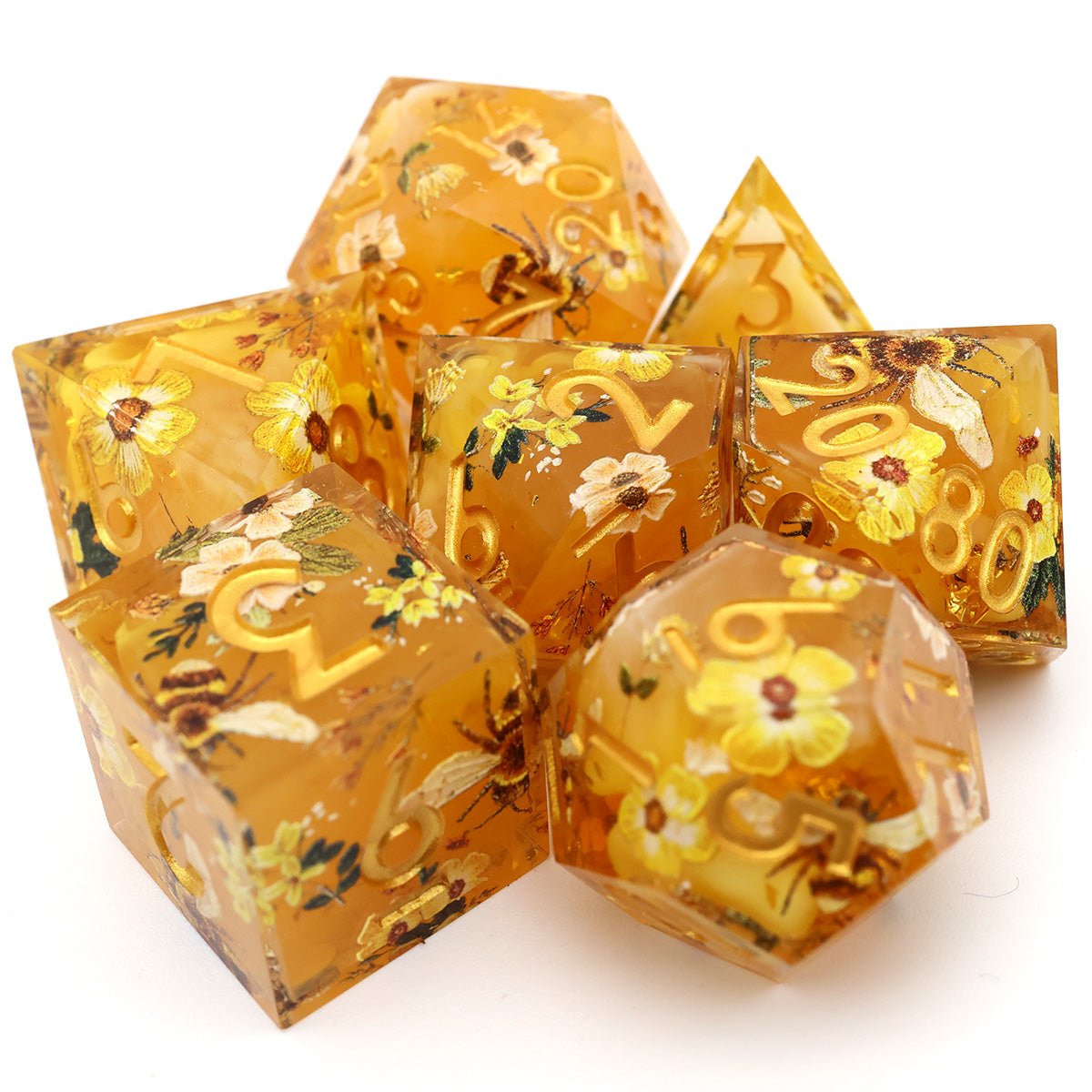 Druids Apiary | Art Core Dice | 7 Piece Set - Tabletop Dominion - We Print Miniatures