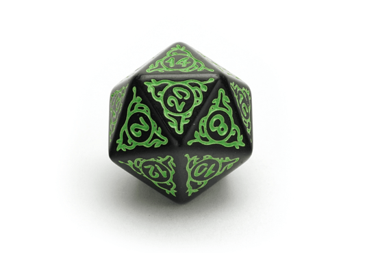 Druid's Circle Dice | Green - DiceRoll UK - We Print Miniatures
