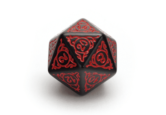 Druid's Circle Dice | Red - DiceRoll UK - We Print Miniatures