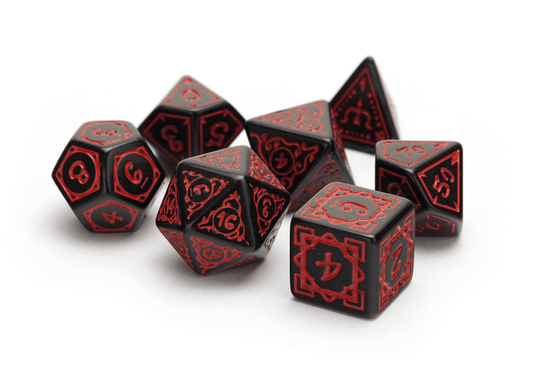 Druid's Circle Dice | Red - DiceRoll UK - We Print Miniatures