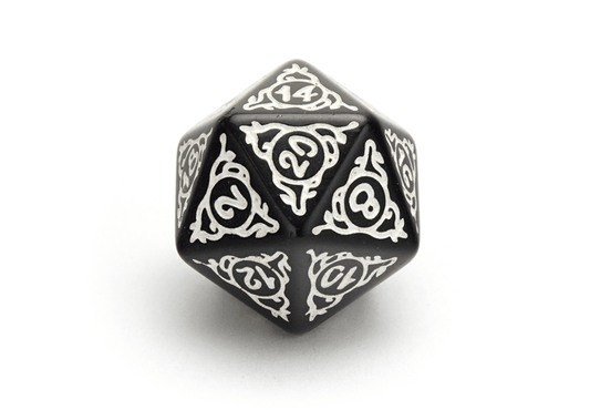 Druid's Circle Dice | White - DiceRoll UK - We Print Miniatures