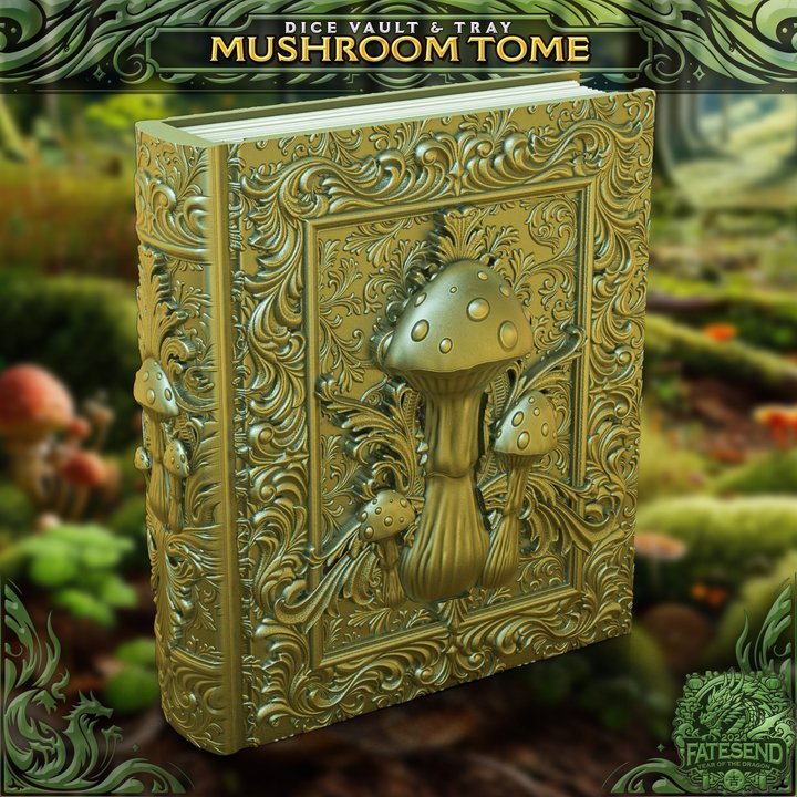 Druids Mushroom Storage Box - FatesEnd - We Print Miniatures