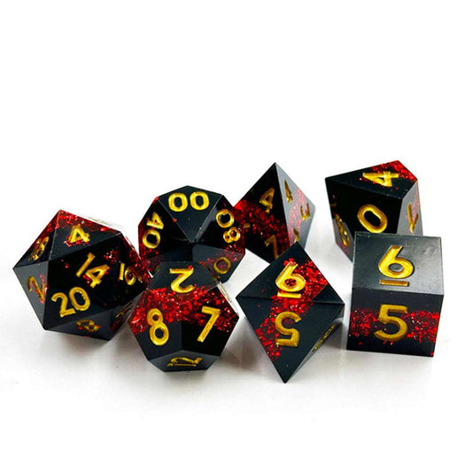 Druid's Vein | Sharp Edge Dice | 7 Piece Set - Tabletop Dominion - We Print Miniatures