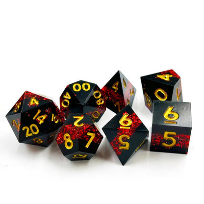 Druid's Vein | Sharp Edge Dice | 7 Piece Set - Tabletop Dominion - We Print Miniatures