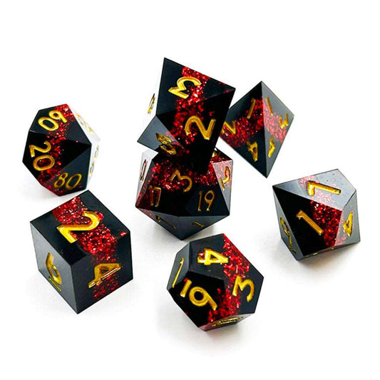 Druid's Vein | Sharp Edge Dice | 7 Piece Set - Tabletop Dominion - We Print Miniatures