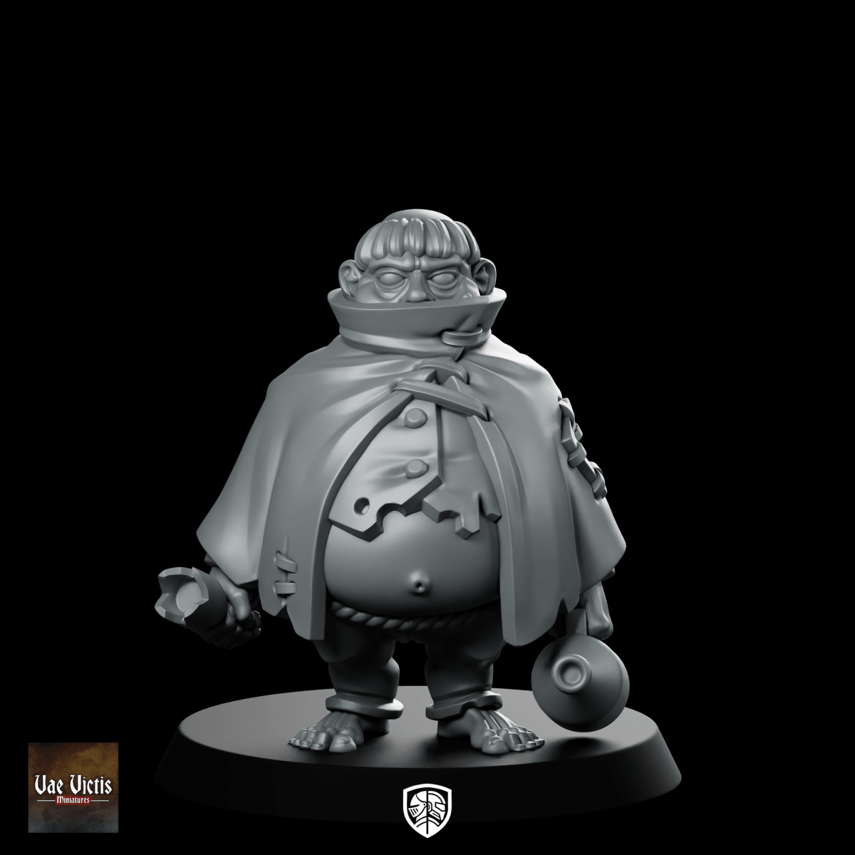 Drunk Guy Miniature Halfling Merchant - Vae Victis - We Print Miniatures