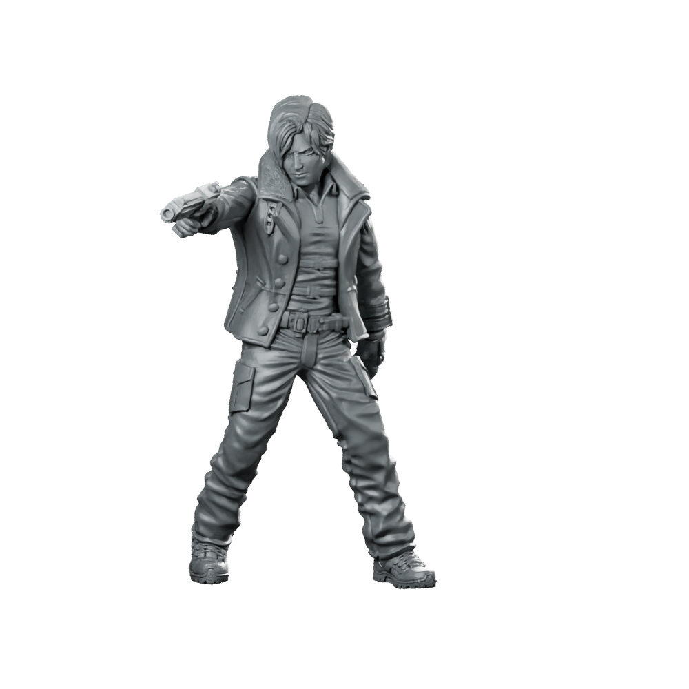 Dso Agent 3 Product Render Rogue Gunslinger Miniature 360 Spin 01