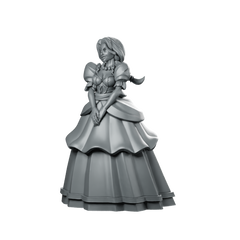 Duchess Elanor Sighing Miniature Noble Lady NPC Miniature 360 Spin 01