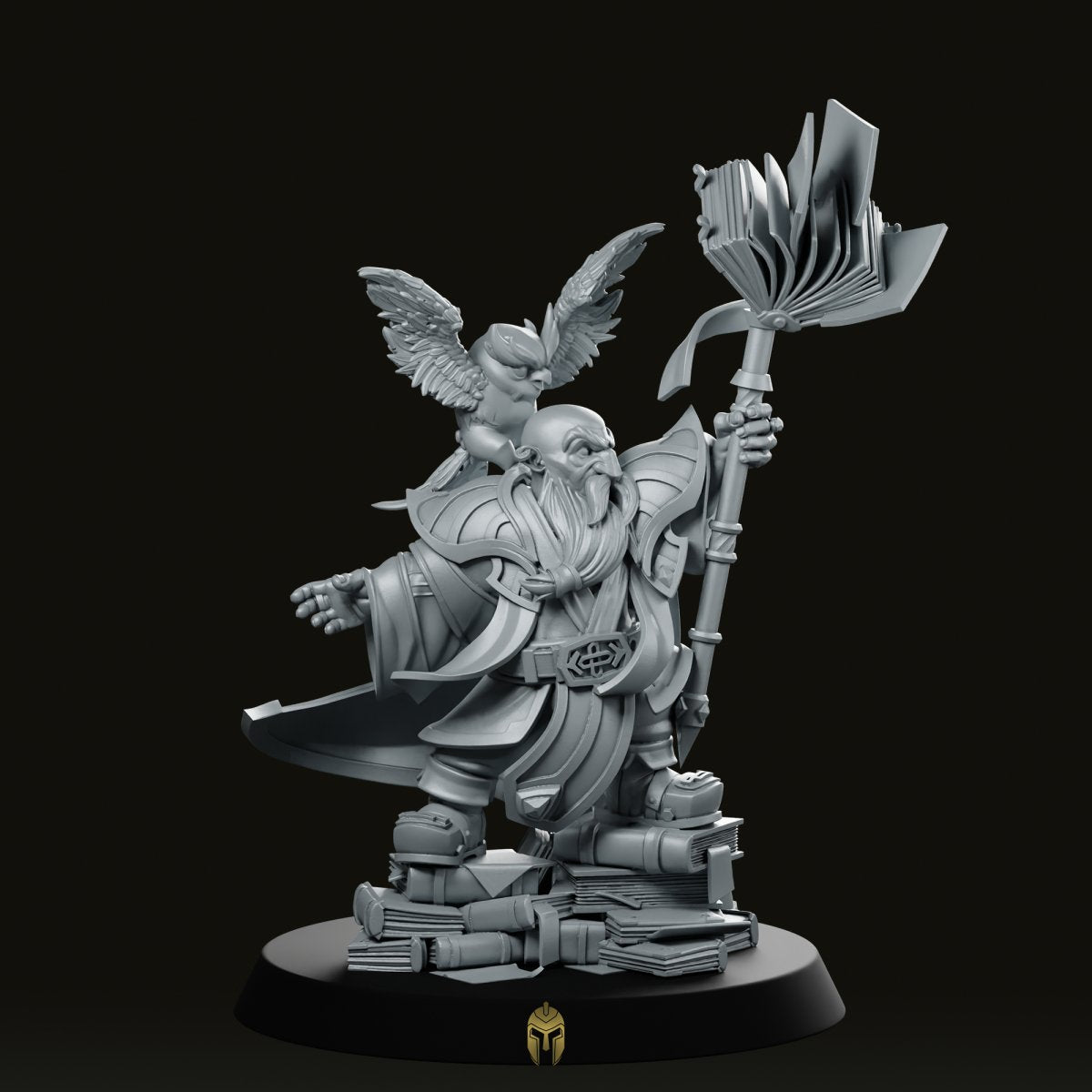 Dwarf Runesage Diogen Miniature - We Print Miniatures