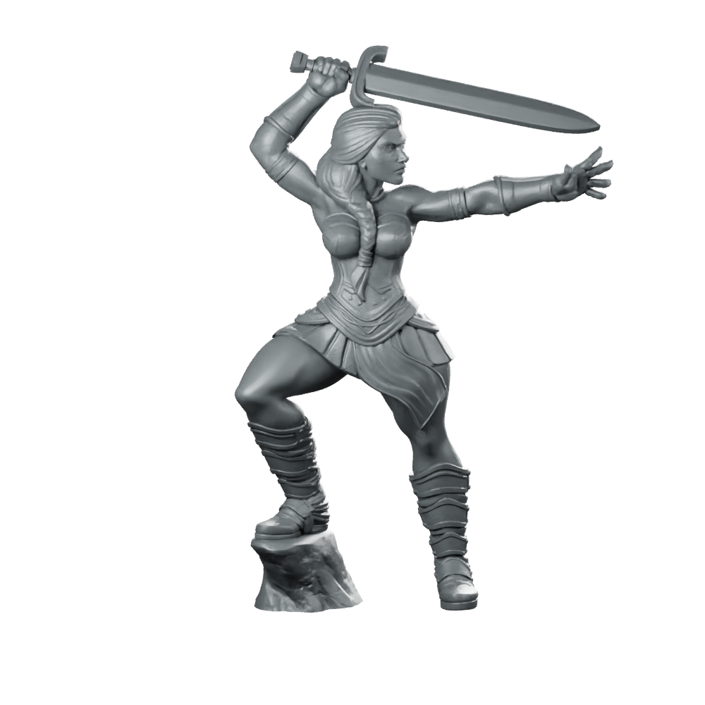 Barbarian Miniature Miniature 360 Spin 01