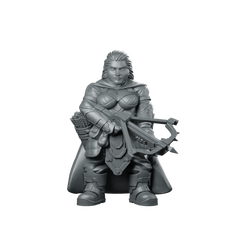12 Dungeon Pin Ups Dwarf 32Mm Product Miniature 360 Spin 01