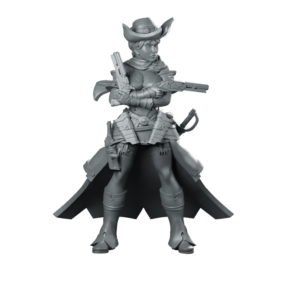 Gunslinger Miniature Miniature 360 Spin 01