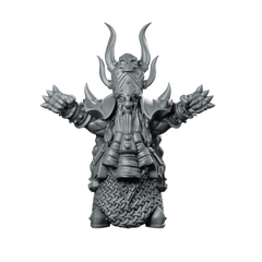 Dw3 Miniature Dwarf Berserker Lord Horned Miniature 360 Spin 01