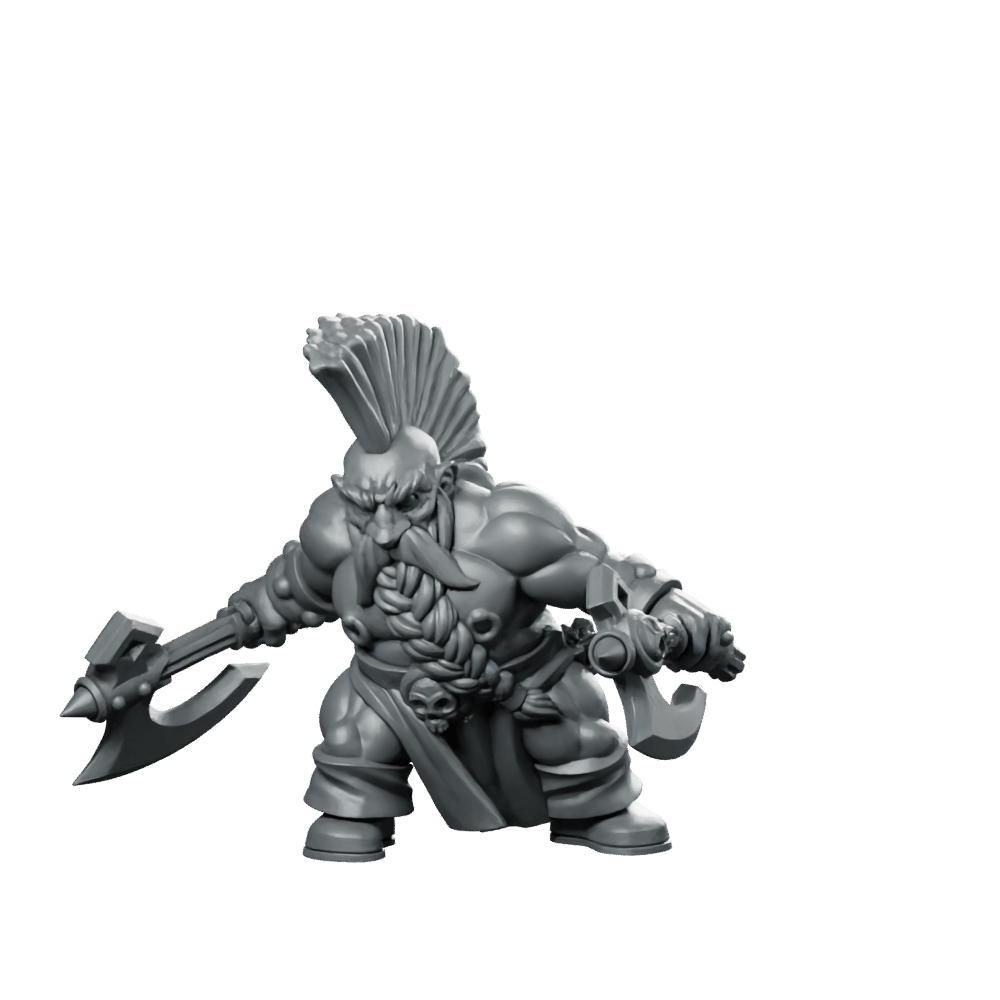 Free Dwarf Berserker - Vae Victis - We Print Miniatures