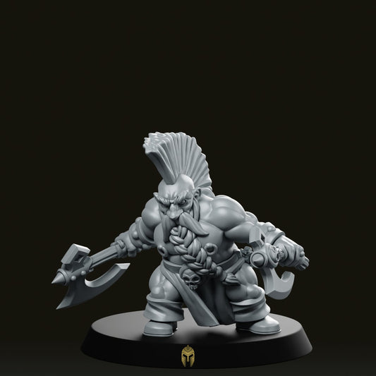 Dwarf Berserker Miniature - Vae Victus Miniatures - We Print Miniatures