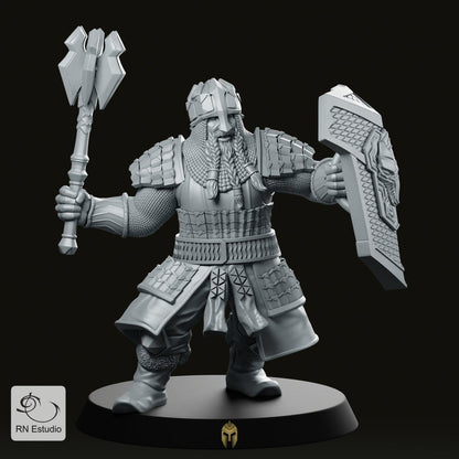 Dwarf Mace Miniature - We Print Miniatures